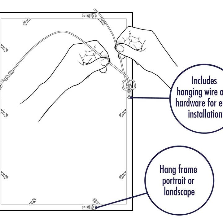 Americanflat - Wholesale Picture Frame - Americanflat Poster Frame with Wide Molding199