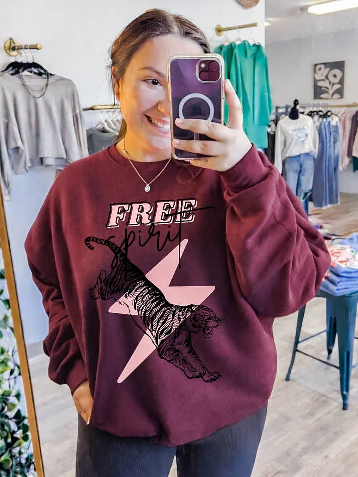 Free Spirit Tee + Sweatshirt for wholesale by Shop Hal Wholesale