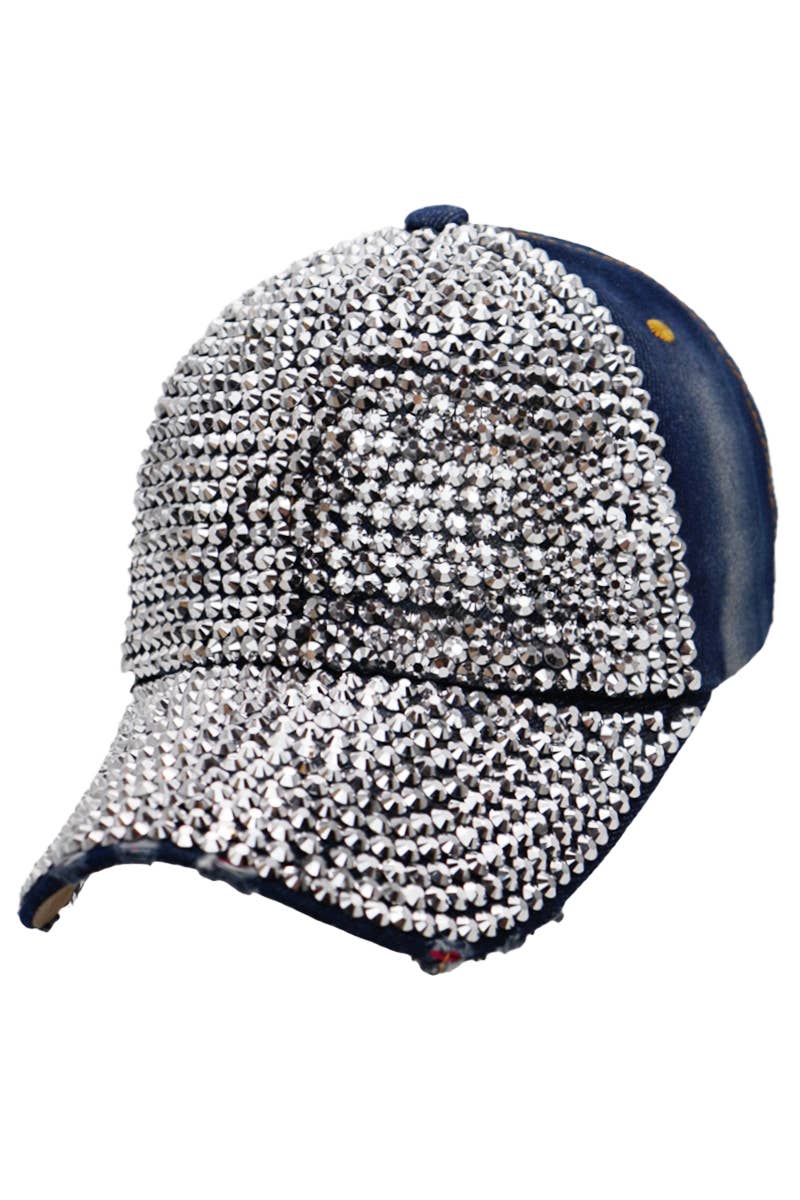Cap Zone – wholesale Baseballkeps - Dam – Full Bling Rhinestone Twill Bomullsbasebollkeps3