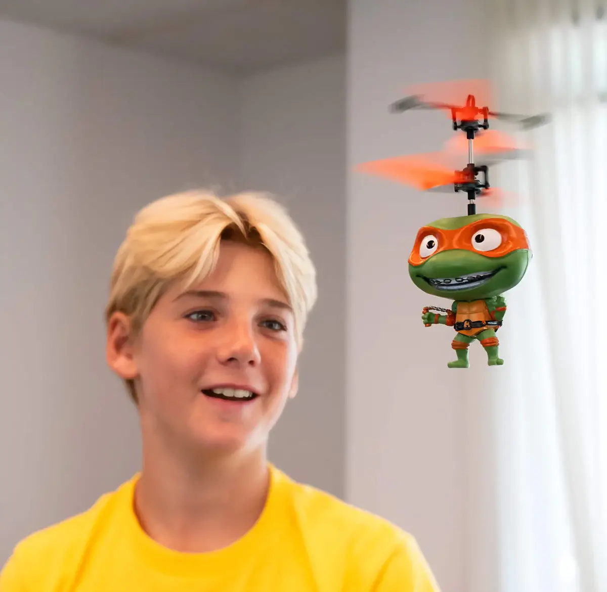 World Tech Toys - Wholesale Toy Plane - Kids - Nickelodeon TMNT 3.5 Michelangelo Motion Sensing Helicopter4