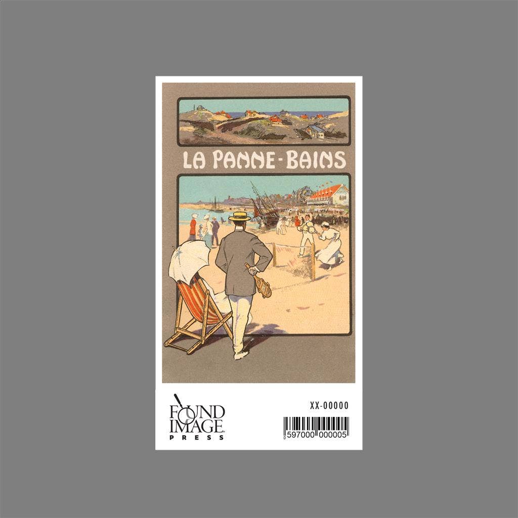 Found Image Press - Venta al por mayor Pegatina - Pegatina TS-47 La Panne-Bains, Tenis en la Playa1