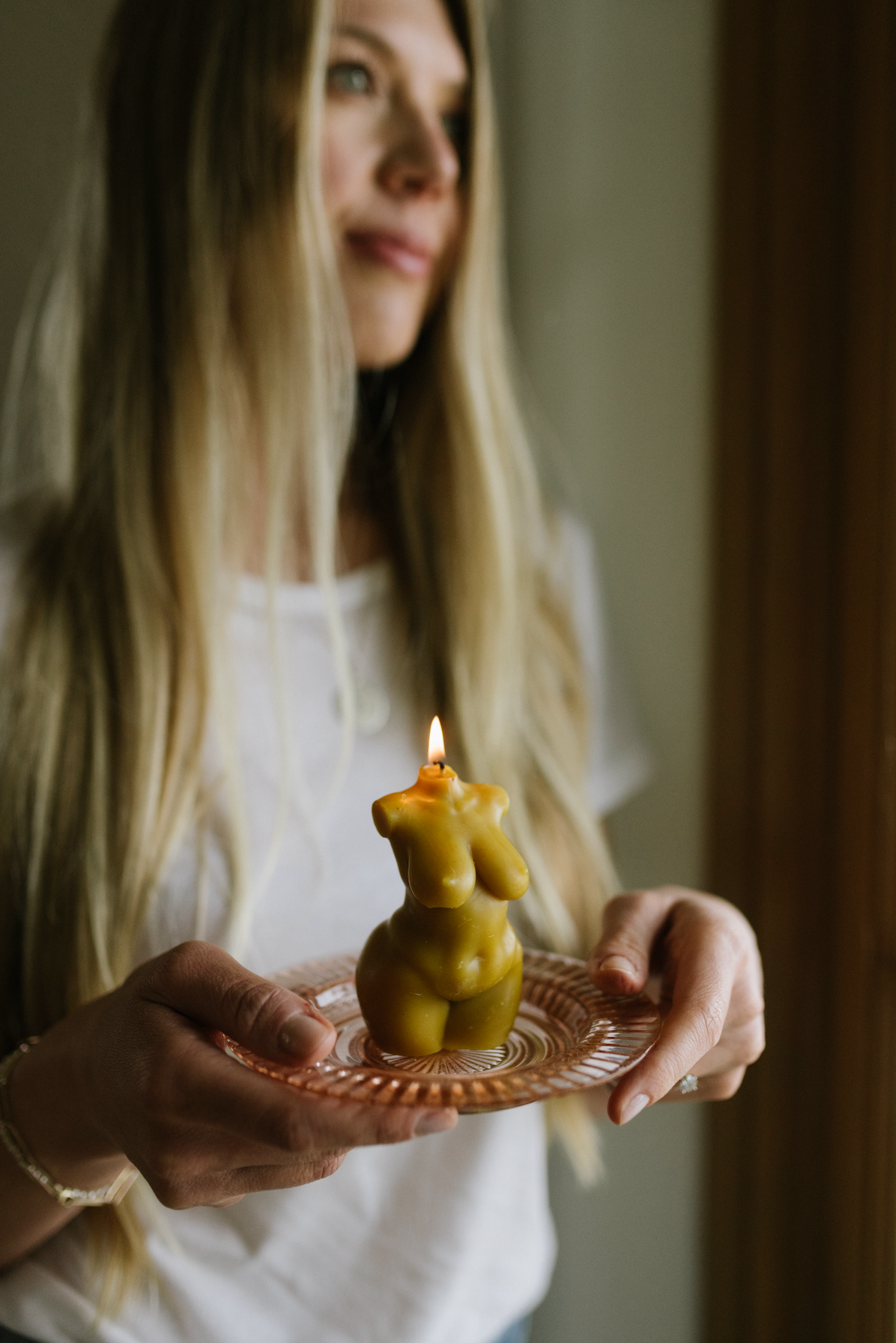 Mother Madre Bees - Wholesale Novelty Candle - Abundant Goddess — Beeswax Affirmation Candle3