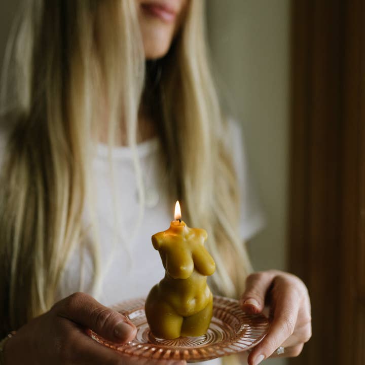 Mother Madre Bees - Wholesale Novelty Candle - Abundant Goddess — Beeswax Affirmation Candle3