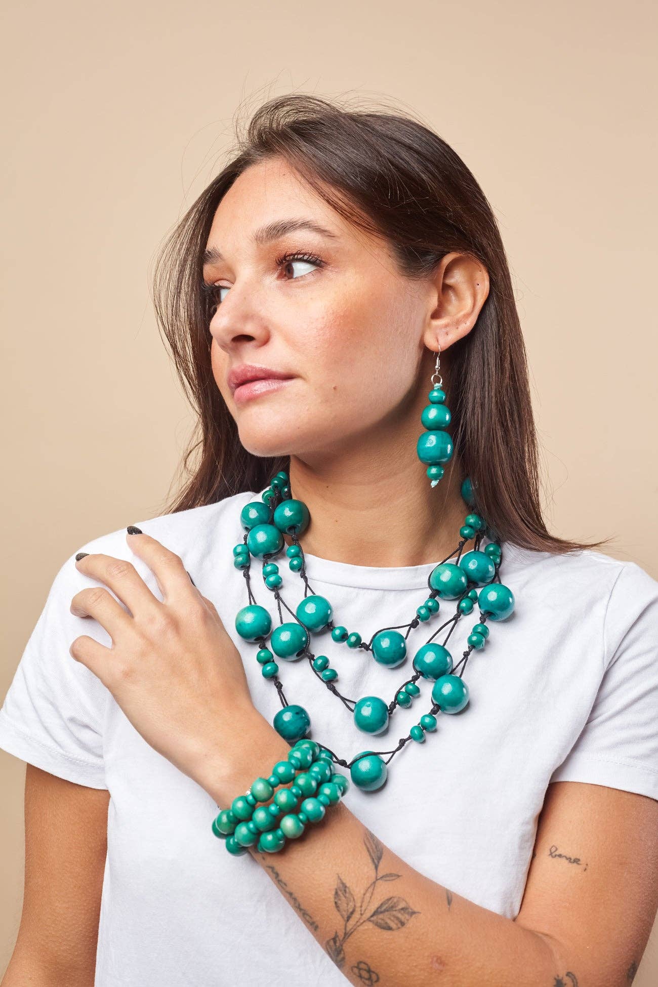 Bijondo - Vente Boucles d'oreilles pendantes - Boucles d'oreilles en bois Bonnie5