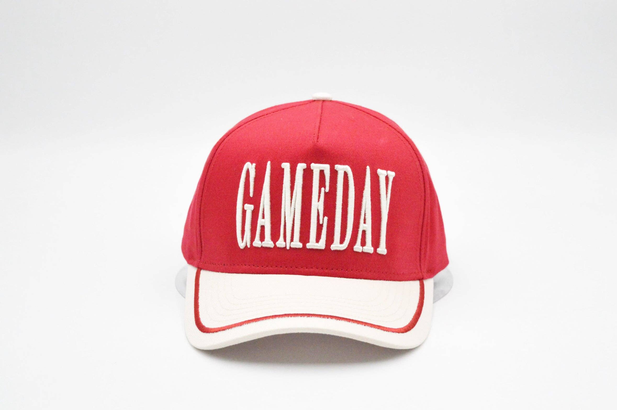 Social Statement - Wholesale Trucker Hat - Unisex - GAMEDAY Vintage Trucker Hat-Red2