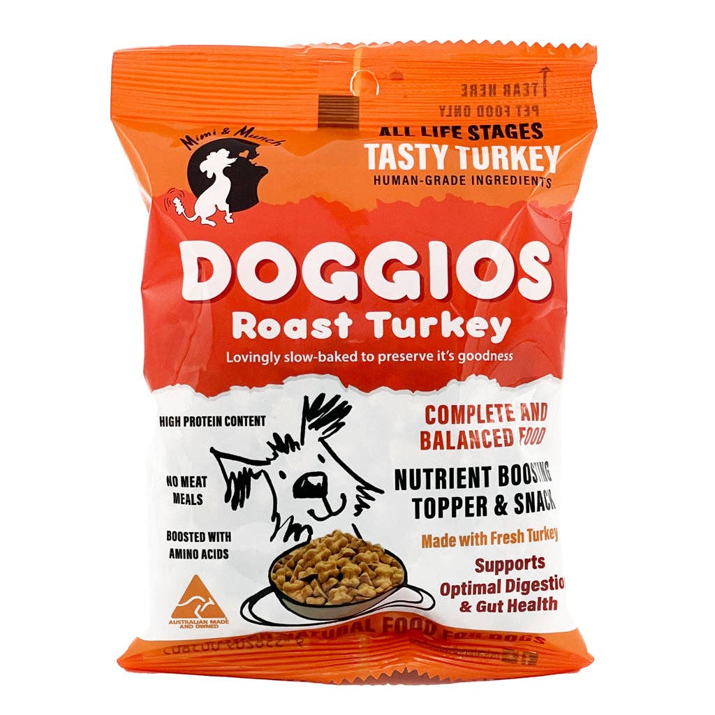 Mimi & Munch - Wholesale Pet Food - Dog - Mimi & Munch Doggios Tasty Turkey Dog Food Snack Pack 100g0