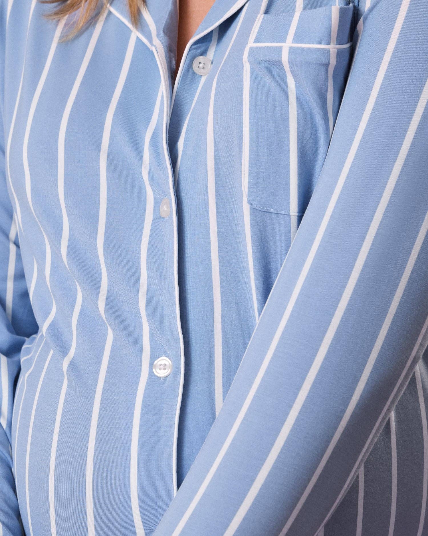 Kindred Bravely - Wholesale Sleepwear Set - Women's - Birthday Colors: Clea Bamboo Long Sleeve Pajama Set8