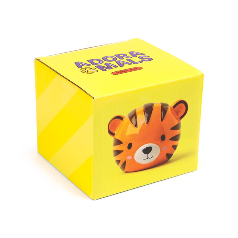 Puckator Ltd – wholesale Money/piggy bank – Adoramals Alfie the Tiger Ceramic Money Box2