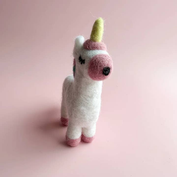 Sewing Seeds Play - Wholesale Decorative Tabletop Object - One Felt Unicorn1
