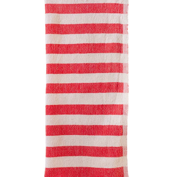 kd weave - Wholesale Hand Towel - Red Stripe Hand Towel | Hand Woven Cotton