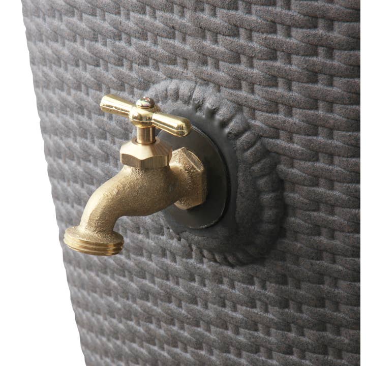 Algreen - Vente Outil de jardinage - Tonneau de pluie en osier 50G5