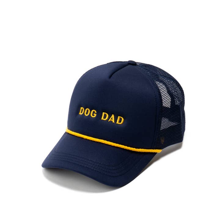Navy Dog Dad Trucker Hat for wholesale by Lucy & Co.