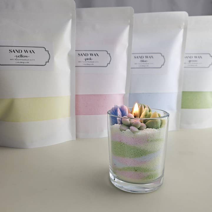 Duckling Candle - Wholesale DIY Craft Kit - Sand Wax DIY Candle | 100% Natural Pearled candle kit