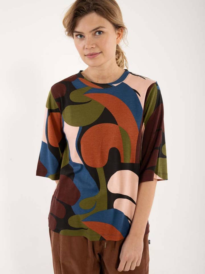 Danefae København - Wholesale T-Shirt - Women's - Daneglad Interlock Tee Black TROPS3