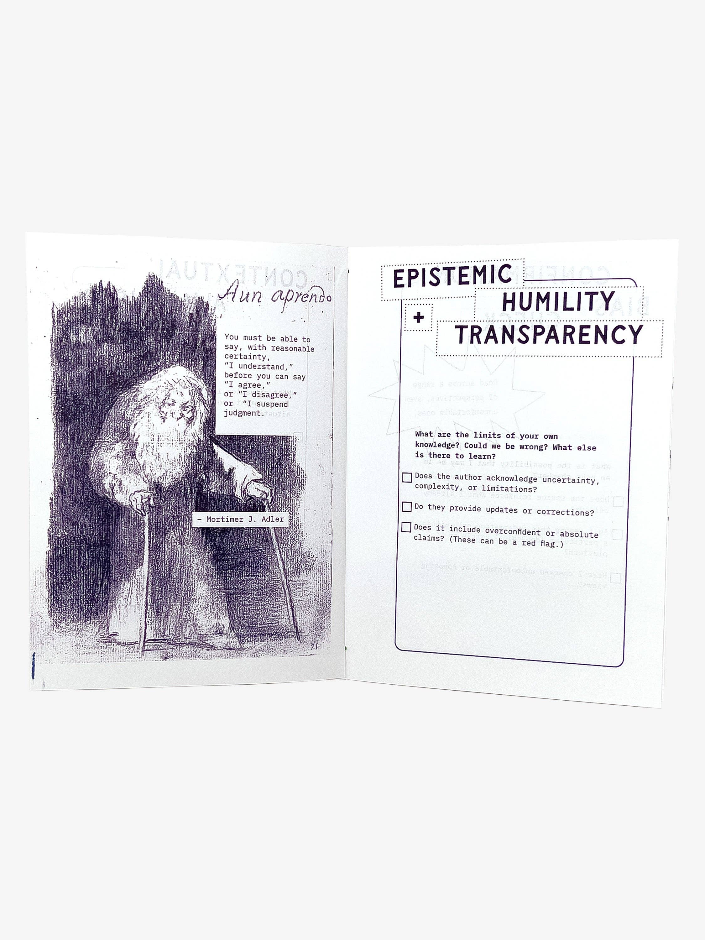 Super Genius Society - Wholesale Book - Adult - Evaluating Sources Zine3