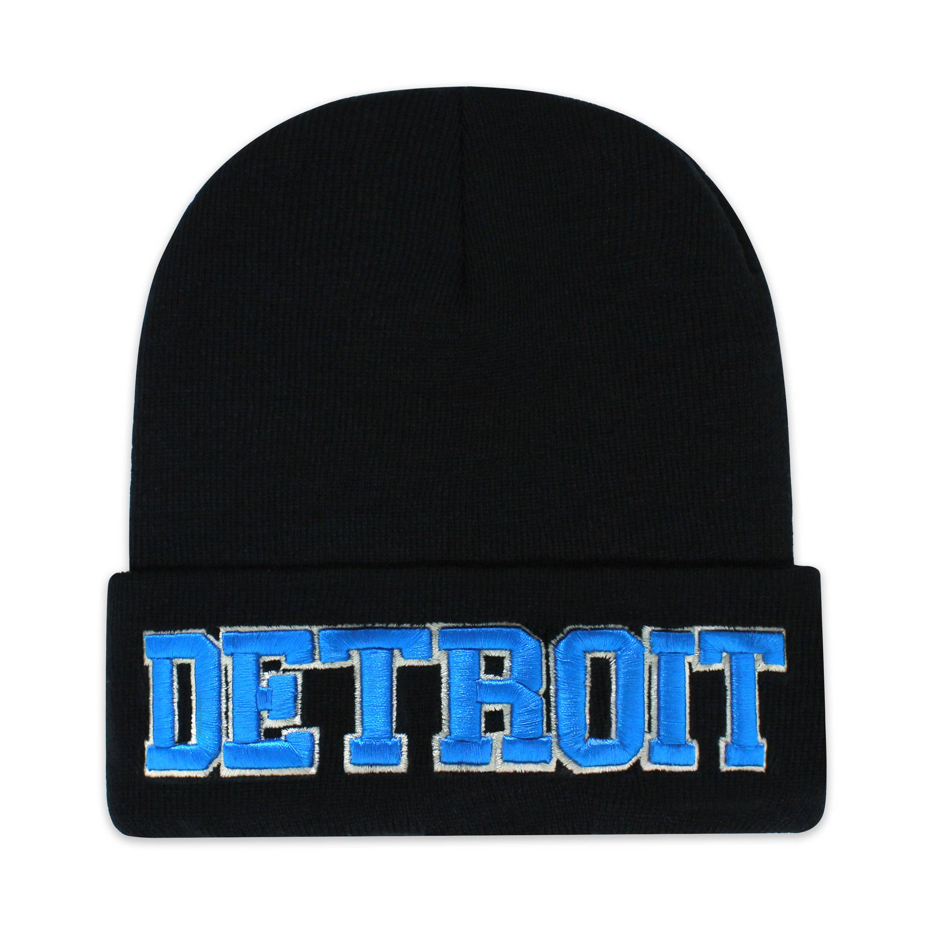 ChoKoLids - Vente Bonnet – unisexe - Bonnets noirs en tricot brodé 3D Football Sports Team City9