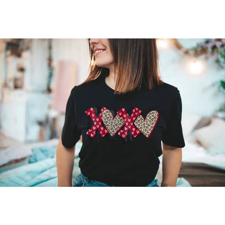 XOXO Screen Printed Women's Tee for wholesale by Rockin’ 5A Apparel