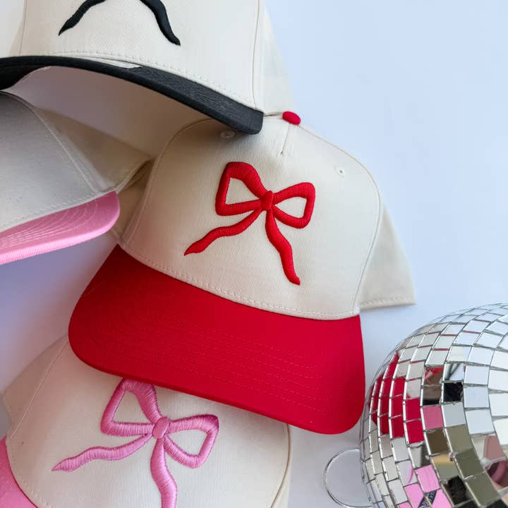 Coco & Rho - Wholesale Trucker Hat - Women's - Puff Bow- Trucker Hat0