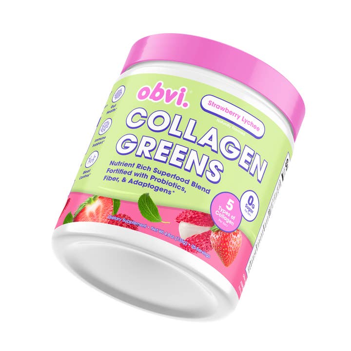 Obvi Collagen Greens - Strawberry Lychee for wholesale by Obvi