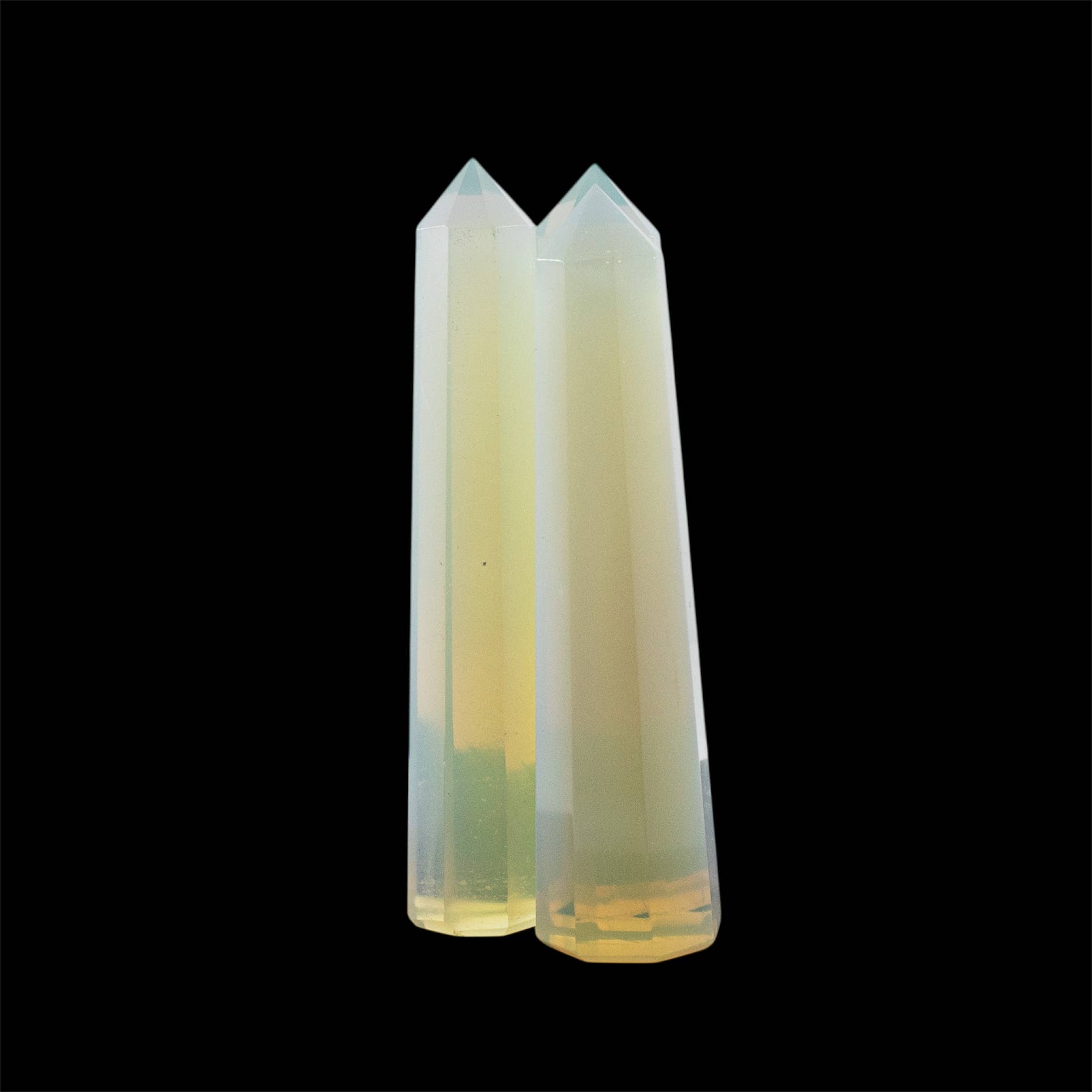 Quasar Gems USA – Pedra/cristal espiritual por atacado – Obeliscos de Torre de Opalina com 8 Lados1