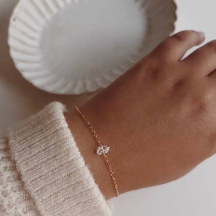 Herkimer Bracelet for wholesale by Nomadic Roots