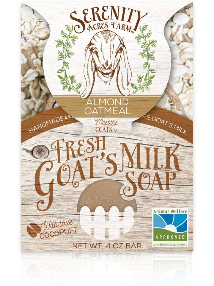 Goat's Milk Soap – Almond Oatmeal for wholesale by Serenity Acres Farm