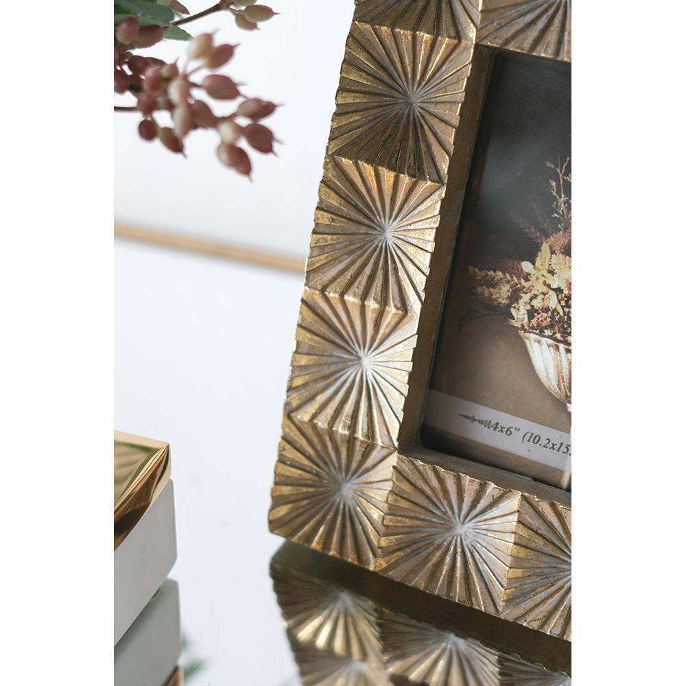 A&B Home Group Inc. - Wholesale Picture Frame - 7.5x9.5" Mathis 4x6" Photo Frame - Gold2