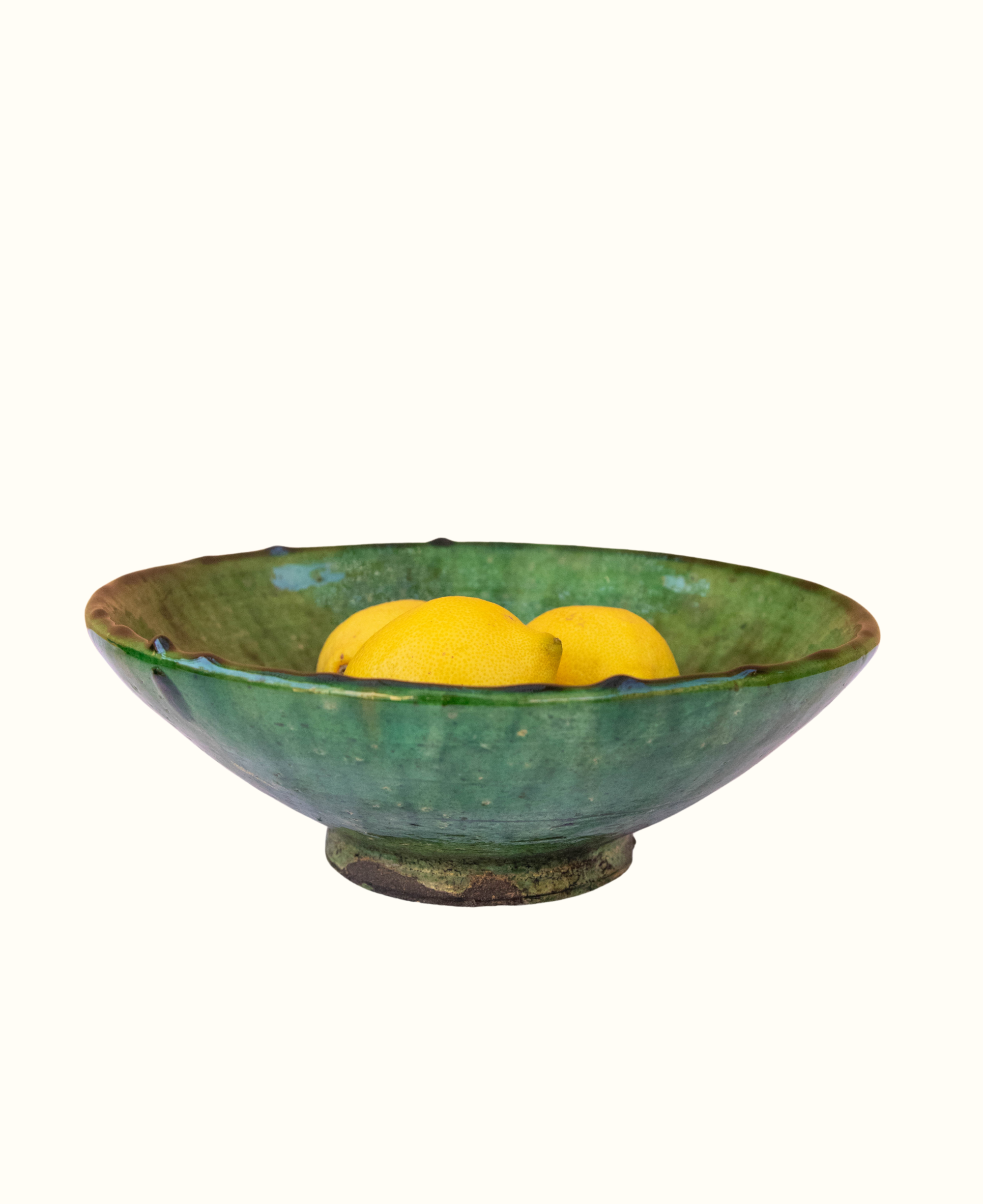 Maison Berber - Wholesale Decorative Plate/Dish/Bowl - Moroccan Vintage Tamegroute Green Glazed Bowl - 4 Sizes 5