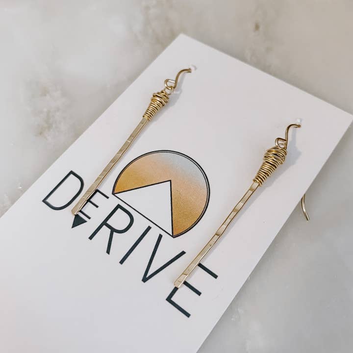 Bamboo Stick Earrings for wholesale by Derive Jewelry