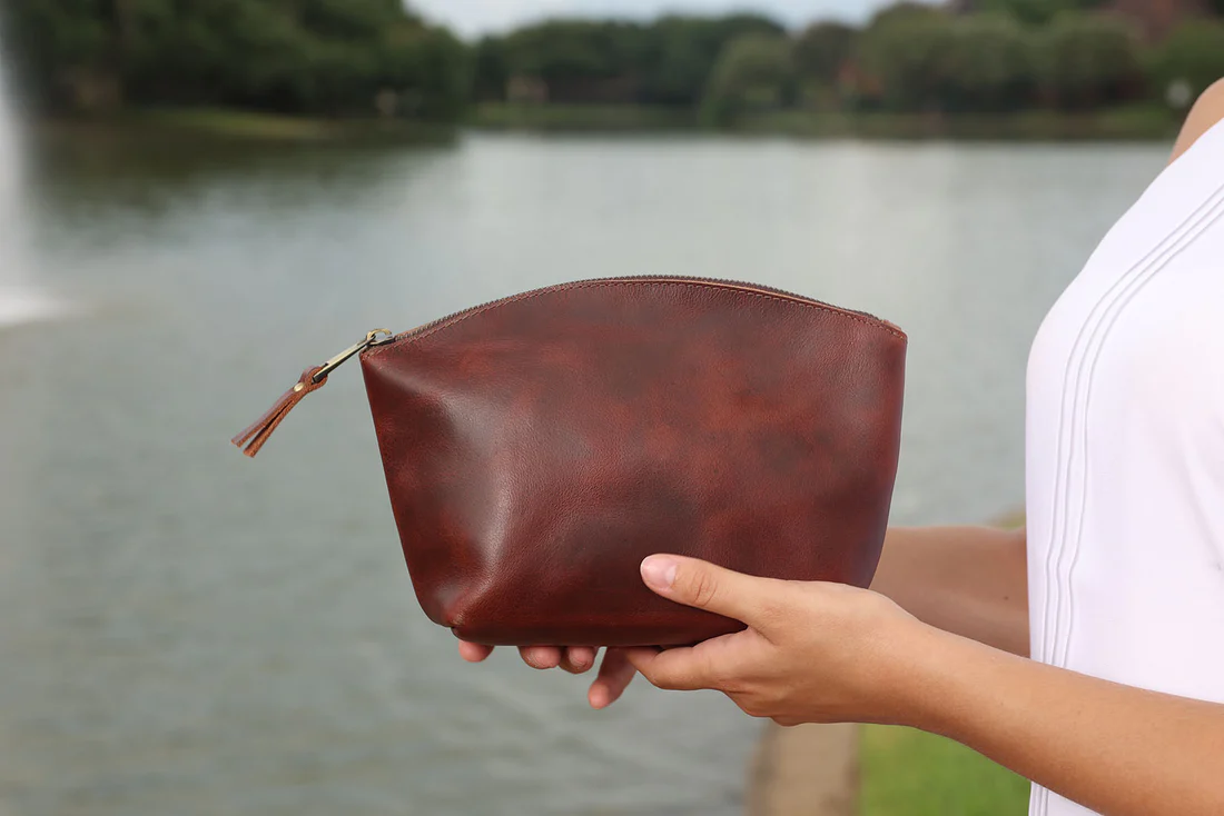 VELLAIRE - Wholesale Makeup/Cosmetic Bag - Leather Eclipse Makeup Bag | LB4