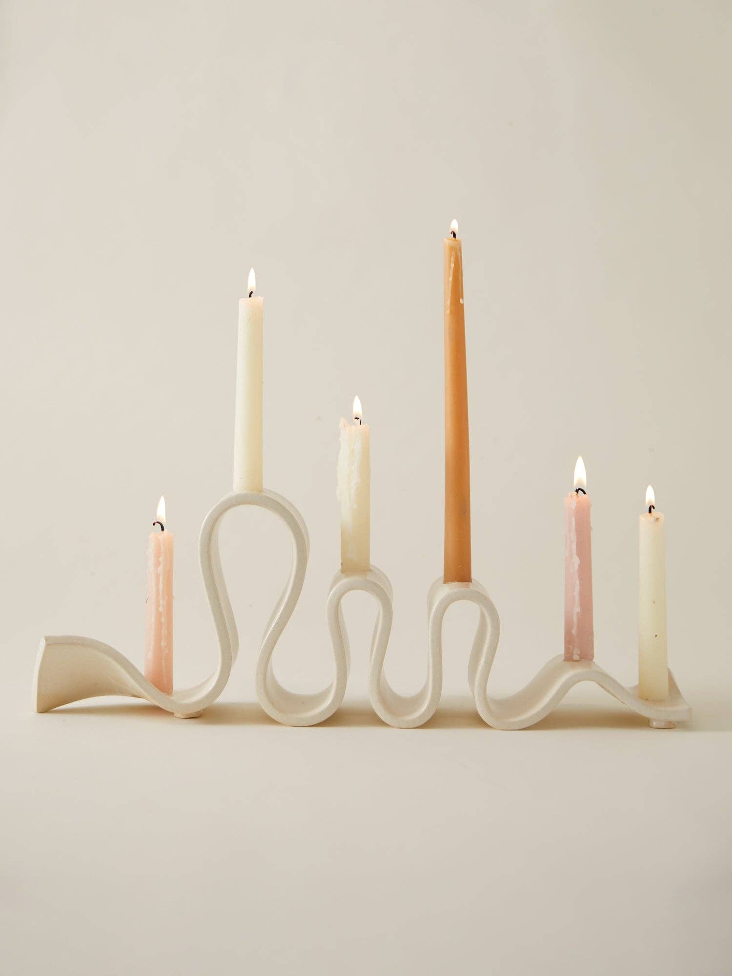 Virginia Sin - Vendita all'ingrosso Portacandele - Candelabro Weylyn, crema