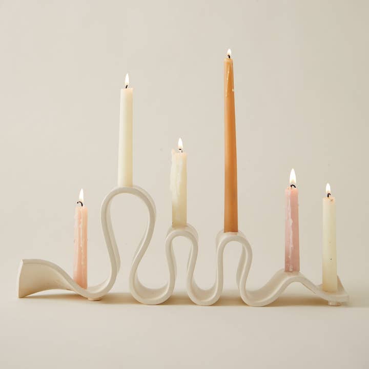 Virginia Sin - Vendita all'ingrosso Portacandele - Candelabro Weylyn, crema0