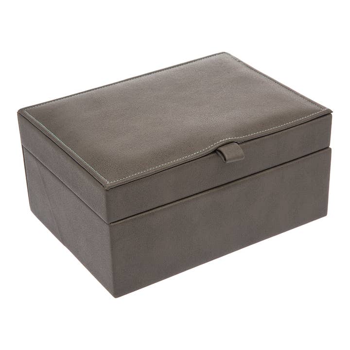 Philip Whitney by Godinger – wholesale Jewellery box/organiser – Charcoal Tab Jewelry Box1