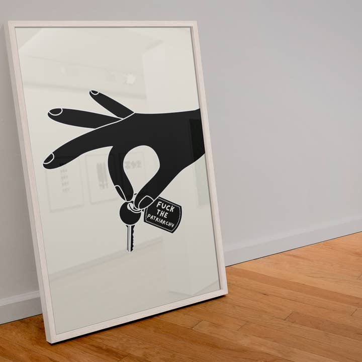 Knulla patriarkatnyckelringen Taylor Swift-inspirerat tryck för wholesale av Blue Iris Designs Co