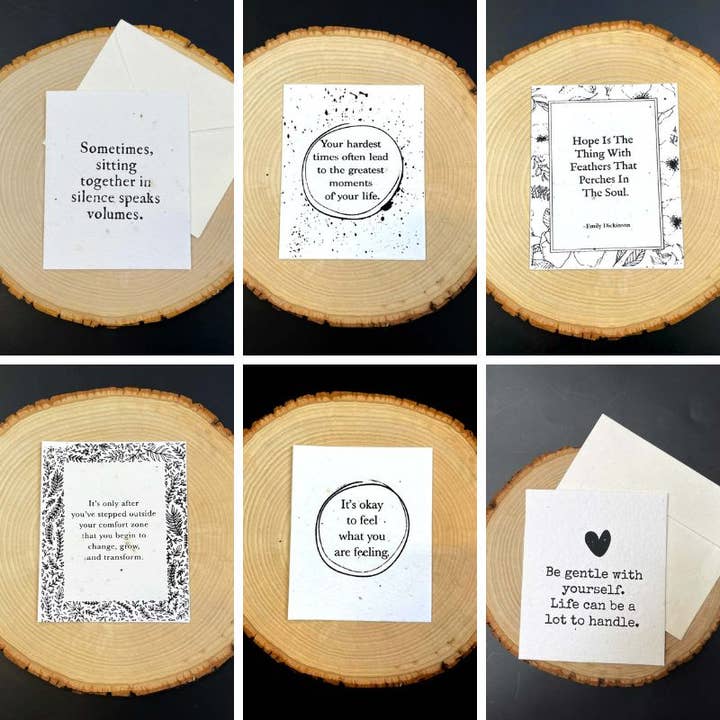 Sammlung verschiedener Karten — Entschuldigung und Mitgefühl für den Großhandel von Soothi | Containers Of Creativity