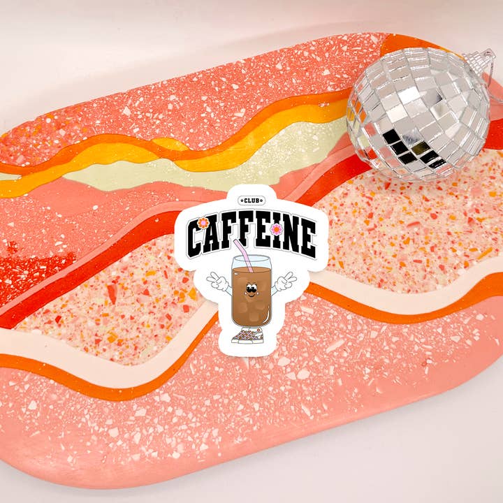 Caffeine Club-sticker voor wholesale door amarieacreates