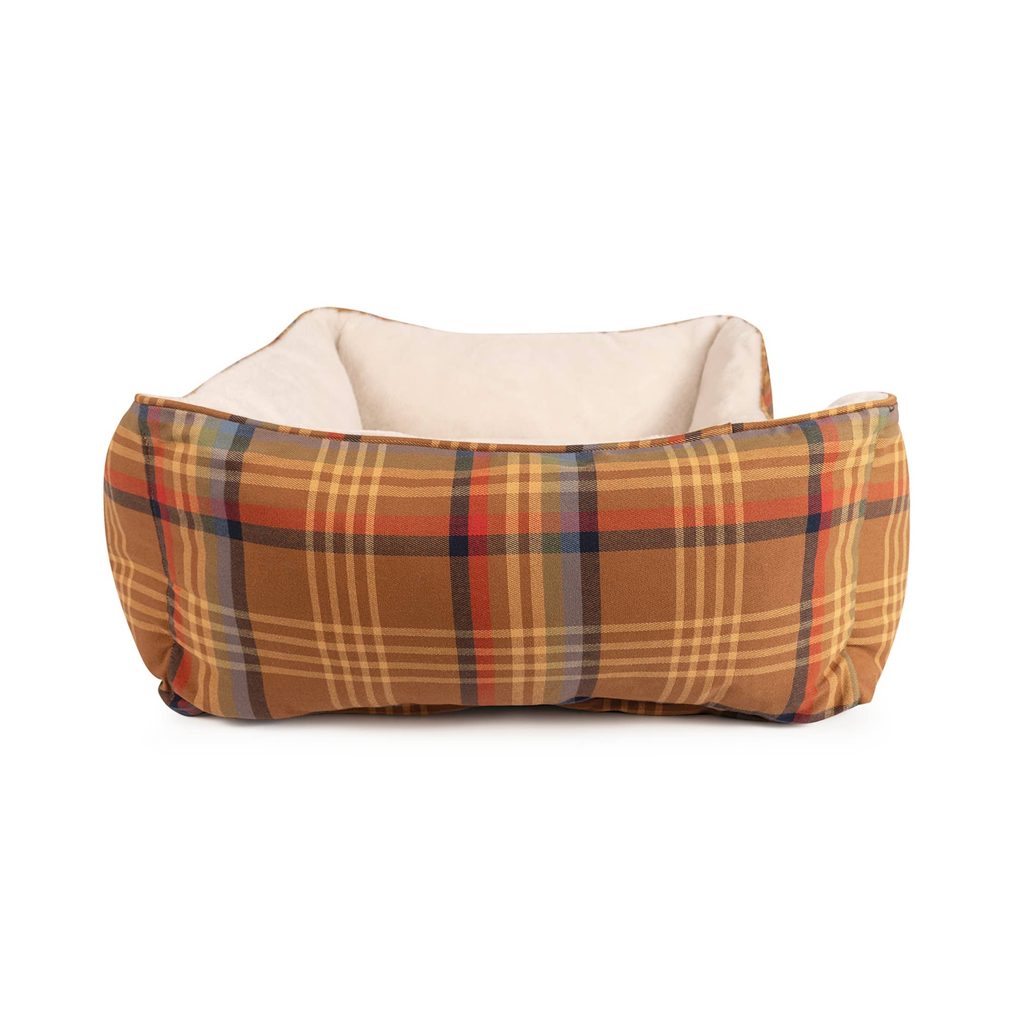 Carolina Pet Company - Wholesale Pet Bed - Cat/Dog - Pendleton Plaid and Fur Kuddler - Desert Plaid3