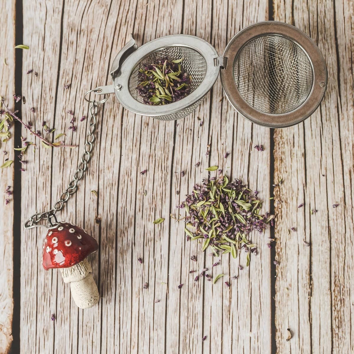 Danutė Murauskienė – wholesale Tea strainer/infuser – Tea infuser with red amanita mushroom4