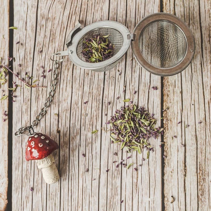 Danutė Murauskienė – wholesale Tea strainer/infuser – Tea infuser with red amanita mushroom4