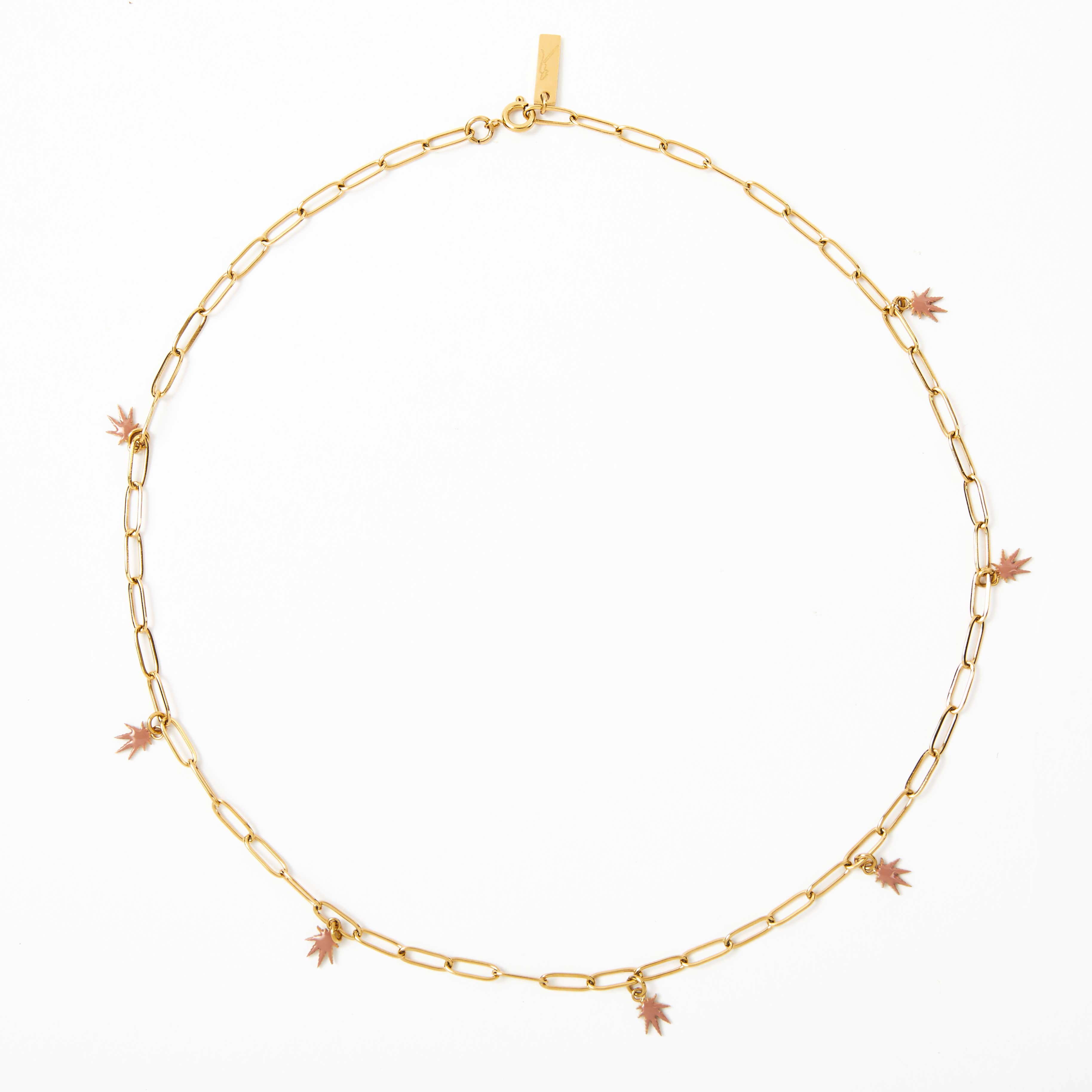 Frankie Smoke - Wholesale Pendant/Charm Necklace - LEAF CHARM NECKLACE5