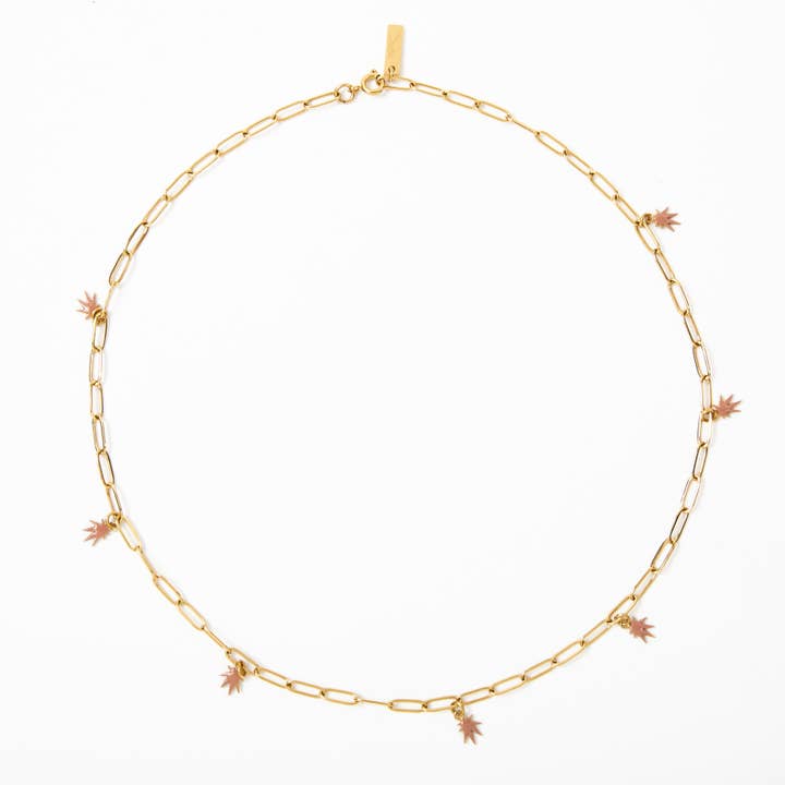 Frankie Smoke - Wholesale Pendant/Charm Necklace - LEAF CHARM NECKLACE5