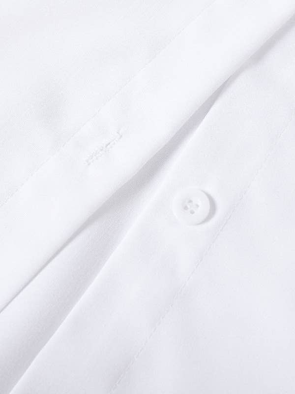 Plush Looks - Wholesale Overhemd met knopen - Dames - Blouse met Uitlopende Mouwen, Strik, Falbala en Revers11