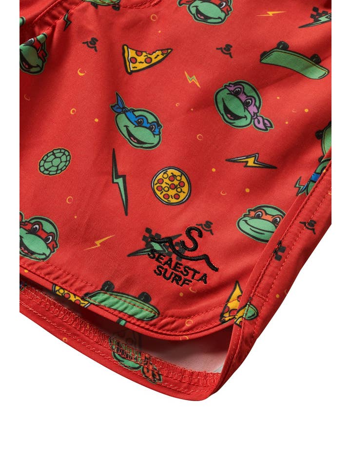 Seaesta Surf – wholesale Badshorts - Herr – Seaesta Surf x Teenage Mutant Ninja Turtles® Turtle Power Boardshorts / Raph Röd