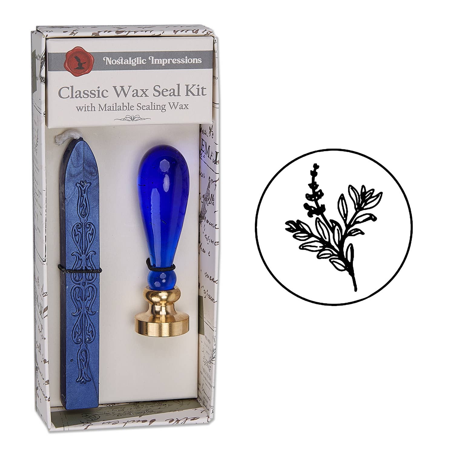 Freund Mayer & Co. - Wholesale Sealing Wax - Murano Glass handle Wax Seal Kits-12 popular symbols8