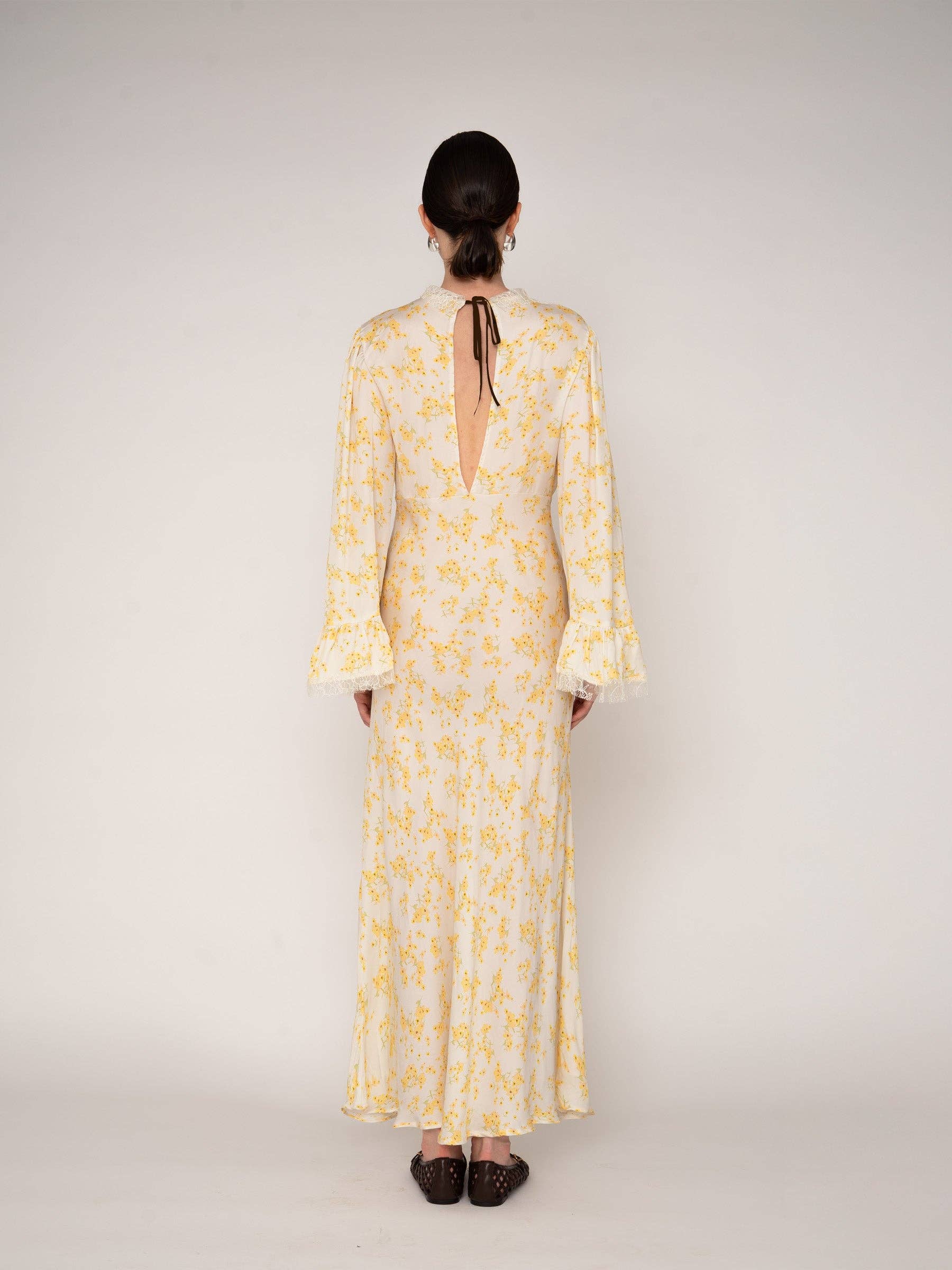 CARMEN SAYS - Vendita all'ingrosso Vestito - Donna - Abito lungo a fiori stampati blush3