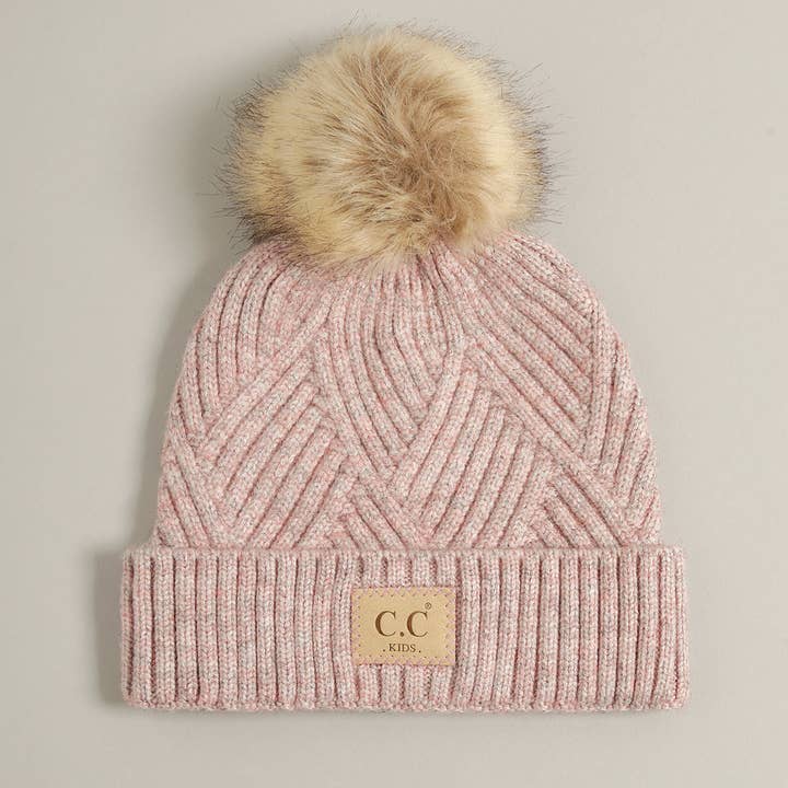 Fashion City - Wholesale Beanie - Kids - Kids Criss-Cross Pattern Beanie Hat12