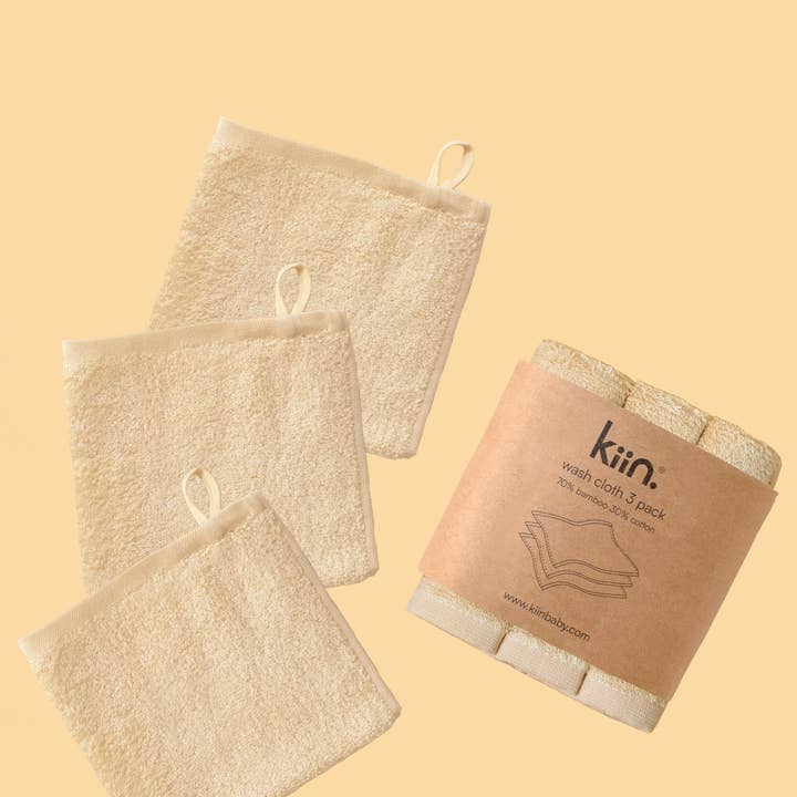 Kiin Baby - Wholesale Wash Cloth - Kids & Baby - Wash Cloths 3 Pack