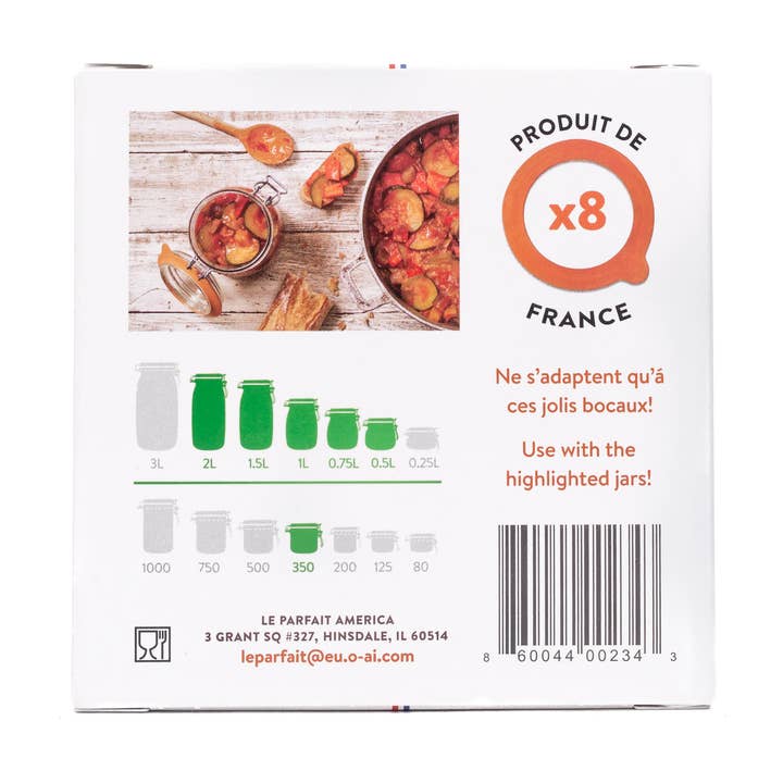 Le Parfait - Vente Boîtes de conservation - Joints en caoutchouc pour Super Jars et Super Terrines3