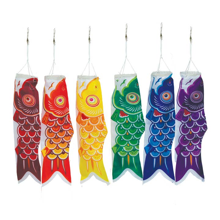 12" Koi Fish, 6PC Assorted Colors for wholesale by In the Breeze, LLC.