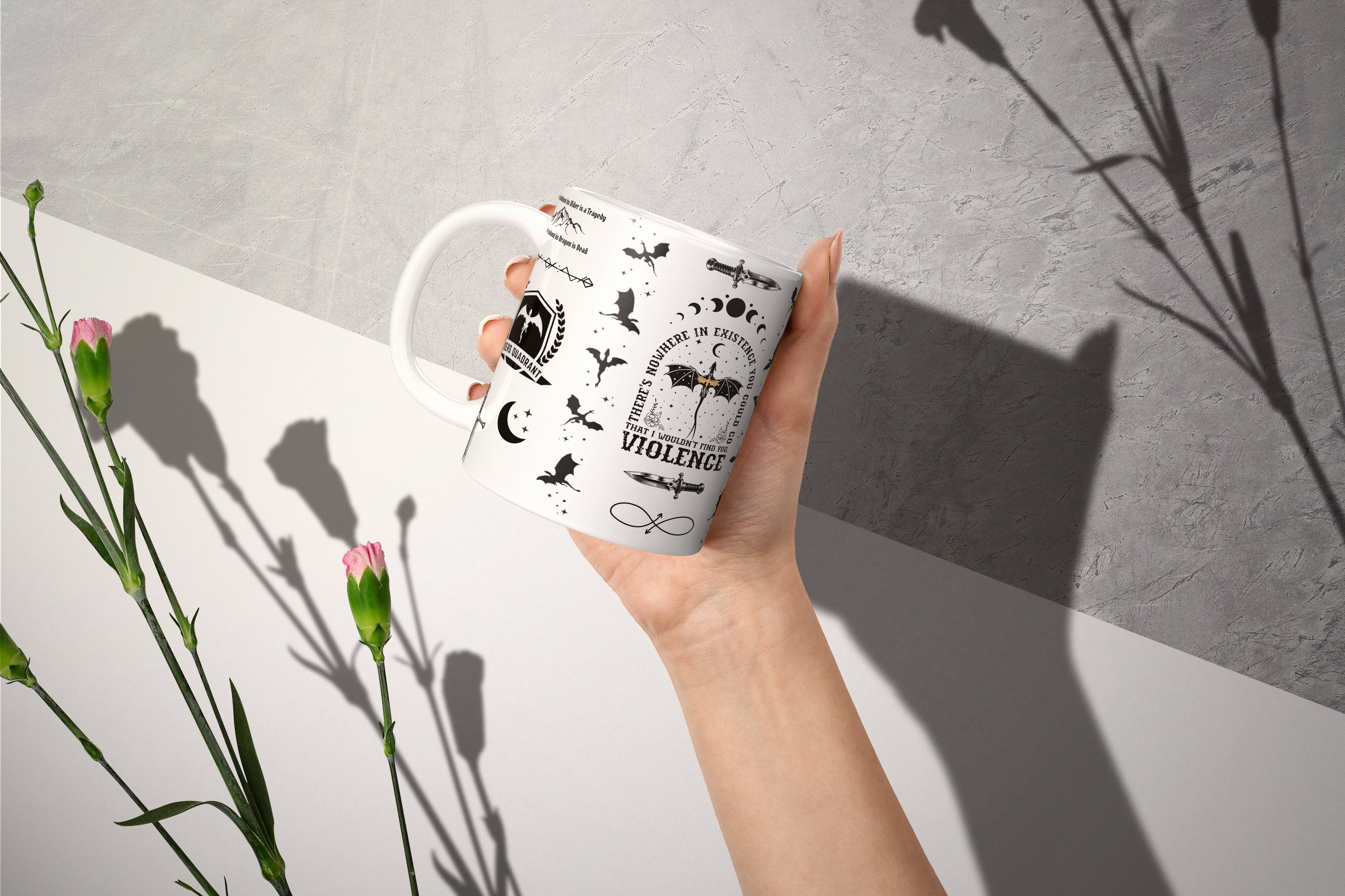 MagicMerchEmporium – wholesale Coffee mug – Fourth Wing Dragon Mug6